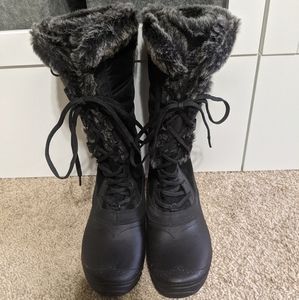 North face black shellista II tall winter boots